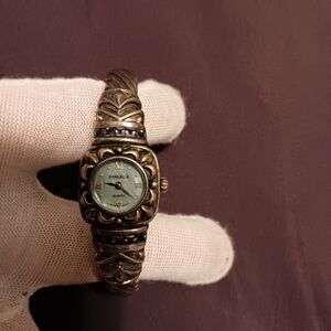 Samuel B sterling silver and 14k watch